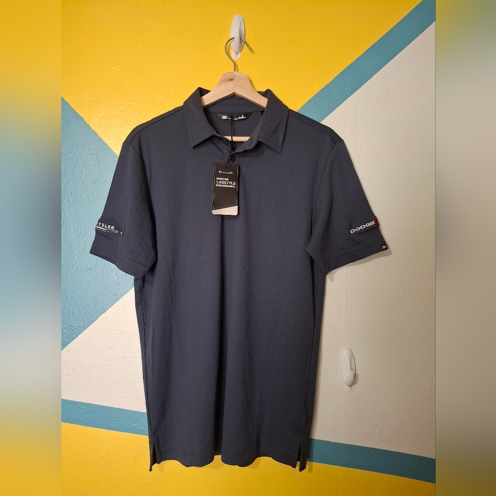 Travis Mathew Branded Navy Polo Shirt